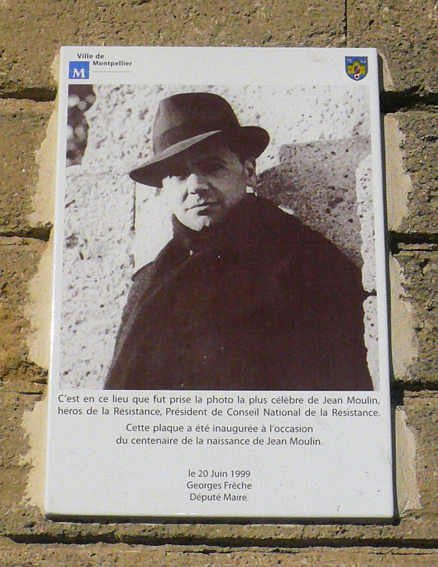 Jean Moulin au rendez-vous de Montpelier. Photo jr
