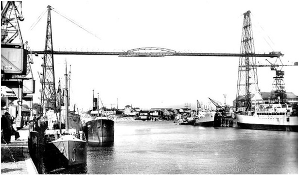Le Pont transbordeur en 1926 jr d'après Mozais Nantes